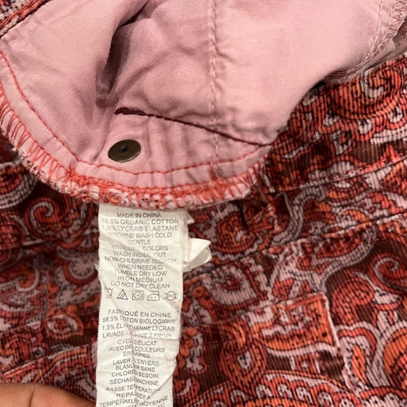 [8]Prana WMN Trinity Corduory Skinny Pants Paisley Organic Cotton - Picture 11 of 11